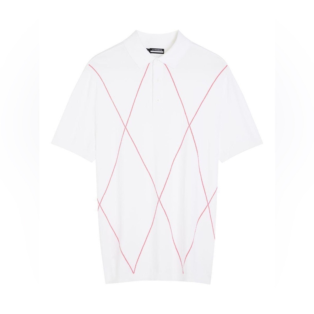 J. Lindeberg Luke knitted argyle golf polo.